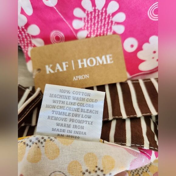 Kaf Home Bloomer Floral Ruffled Apron - Picture 3 of 5